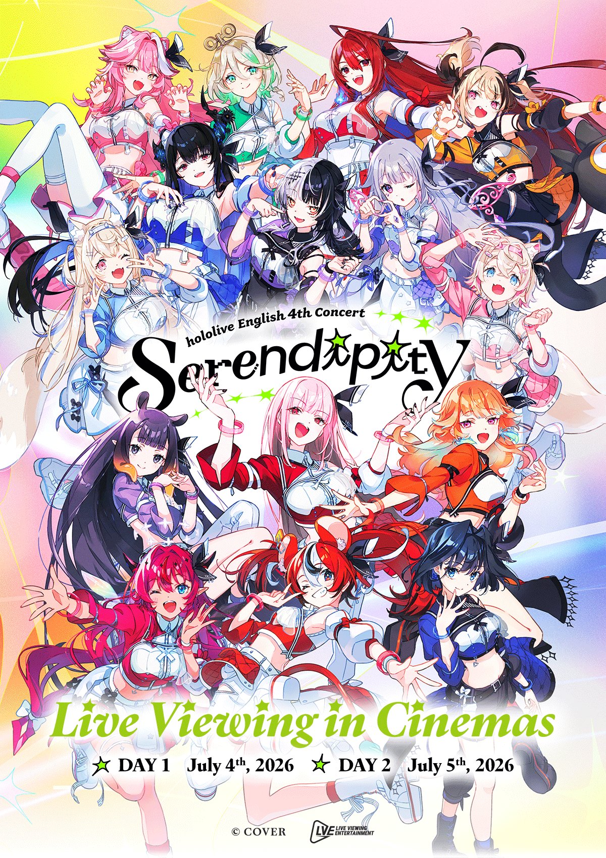 hololive English 4th Concert -Serendipity-: Live Viewing in Cinemas 電影海報